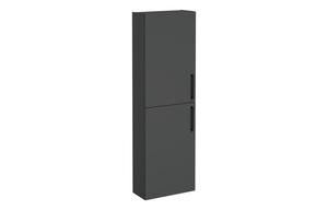 VitrA Root Flat 55cm 2 Door Slim Tall Unit (LH Hinge) - Matt Storm Grey